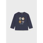 Mayoral Lacivert Erkek Bebek Uzun Kollu Baskılı T-shirt 2060