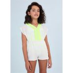 Mayoral Neon Işlemeli Tulum - 8 Yaş - Beyaz