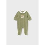 Mayoral Newborn Erkek Bebek Kadife Tulum - Yeşil - 1,5 Yaş