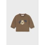 Mayoral Newborn Erkek Bebek Sweatshirt - Kahverengi - 0 - 1 Ay