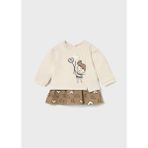 Mayoral Newborn Kız Bebek Elbise - 0 - 1 Ay - Bej