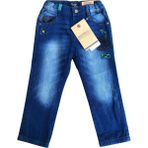 Mayoral Pamuk Çift Katlı Bebek Denim Kot Pantolon - 9 Ay - Dark Denim