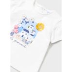 Mayoral Yazlık Kız Bebek Kısa Kol T-Shirt Beyaz - 1 Yaş