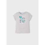 Mayoral Yazlık Kız Çocuk Baskılı T-Shirt - Gri - 4 Yaş