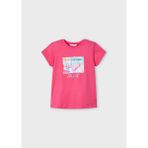Mayoral Yazlık Kız Çocuk Baskılı T-Shirt - Pembe - 4 Yaş