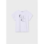 Mayoral Yazlık Kız Çocuk T-Shirt - Beyaz - 12 Yaş