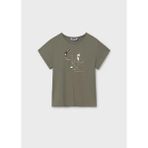 Mayoral Yazlık Kız Çocuk T-Shirt - Haki Yeşil - 14 Yaş