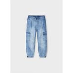 Mayoral Yazlık - Mevsimlik Erkek Çocuk Kargo Cep Denim Pantolon - Mavi - 8 Yaş