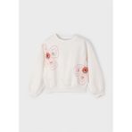 Mayoral Yazlık -Mevsimlik Kız Çocuk Sweatshirt - Krem - 10 Yaş