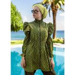 Mayovera Tesettür Mayo Tek Üst - Yağ Yeşili - 2XL