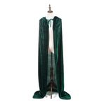 Mayplous Çocuklar Cadılar Bayramı Kostümleri Erkek Kız Cosplay Uzun Pelerin Pelerin Çocuk Noel için Fantezi Elbise (Dark Green, 100cm / 39")