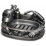 Mays 3D Studio Endüstriyel Tasarım Sabunluk | Metal Görünümlü Dekoratif Sabunluk | Atölye Temalı Organizer