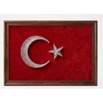 Mays Nest Filografi Türk Bayrağı Tablosu 20x30 cm – Tel ve Çivi Sanatı Dekoratif Duvar & Masaüstü Tablo