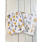 Mayu Baby Collection 2 Adet Müslin Çok Amaçlı Örtü Bebek Battaniyesi 80 x 100 cm - Desenli
