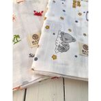 Mayu Baby Collection 2 Adet Müslin Çok Amaçlı Örtü Bebek Battaniyesi 80 x 100 cm - Renkli