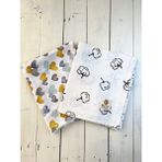 Mayu Baby Collection 2 Adet Müslin Çok Amaçlı Örtü Bebek Battaniyesi 80 x 100 cm - Sarı