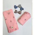 Mayu Baby Collection Kelebek Serisi %100 Pamuk Müslin Bebek Battaniyesi