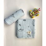 Mayu Baby Collection Özel Tasarım Dinazor Serisi Müslin Bebek Battaniyesi