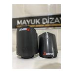 Mayuk Dizayn Akrapovic 100mm Siyah Her Araca Uyumlu Karbonfiber Egzoz Ucu 1 Adet