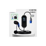 Mayuk Dizayn Coswatt Elektrikli Araç Taşınabilir Şarj Istasyonu 7 Kw 32A Tip-2 3X32A Türkçe MENÜ(10METRE Kablolu)