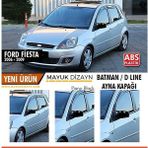 Mayuk Dizayn Ford Fiesta 06-08 Batman Yarasa Ayna Kapağı ve Montaj Bandı ABS Plastik Özellikli