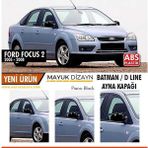 Mayuk Dizayn Ford Focus 2 Uyumlu Batman Yarasa Ayna Kapağı Piano Black 2004-2008 ve Montaj Bandı