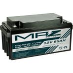 Maz Akü 12 Volt 65 Amper (Ah) Marine Jel VRLA Akü (Yeni Üretim) - Siyah