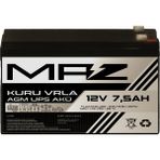 Maz Akü 12 Volt 7,5 Amper (Ah) Kuru Agm Vrla Güç Kaynağı Ups Akü
