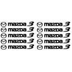 Mazda 3 Kapı Kolu Sticker Yapıştırma 10 Adet