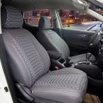 Mazda Lantis Deri Oto Koltuk Kılıfı Ön Arka Set Exclusıve Serisi Füme Scr