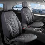 mazda Lantis Lüx Deri Oto Koltuk Kılıfı Ön Arka Takım Set Classy Siyah