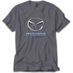 Mazda Logo Gri Tişört