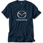 Mazda Logo Lacivert Tişört Liyada - 5XL
