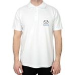 Mazda Logo Polo Yaka Beyaz Tişört - 2XL