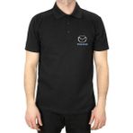 Mazda Logo Polo Yaka Siyah Tişört - XL