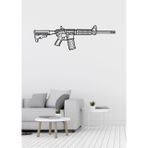 Mazemac Ar-15 Figürlü Dekoratif Metal Duvar Süsü 60 x 20