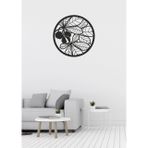 Mazemac Ceviz Ağacı Yaprak Desenli Metal Dekoratif Duvar Süsü 30 x 30