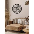 Mazemac Çınar Ağacı Yaprak Desenli Dekoratif Metal Duvar Süsü 30 x 30