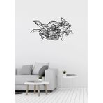 Mazemac Kawasaki Ninja H2r Motosiklet Desenli Dekoratif Metal Duvar Süsü 70 x 38