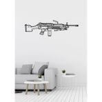 Mazemac M-249 Makinalı Desenli Dekoratif Metal Duvar Süsü 70 x 20