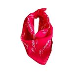 MAZEN K. Atatürk İmzalı Çok Amaçlı Bandana Fular Kırmızı Renk 50x50