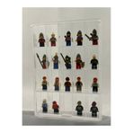MAZERONREKLAM 20 Bölmeli Lego Minifigür Kapaklı Pleksi sergileme Duvar Rafı