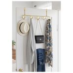 mazory decor Dekoratif Metal Gold Amerikan Kapı Arkası Askılık Organizer Ve Mutfak Banyo Kapı Arkası Askılık
