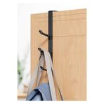 mazory decor METAL SİYAH Amerikan Kapı Arkası Askılık Organizer Ve Mutfak Banyo Kapı Arkası Askılık (1 ADET )