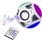 Mb Elektronik Bluetooth Hoparlör Müzik Çalar Kumandalı Ayarlanabilir Rgb (Renkli) LED Futbol Ampulü Lambası