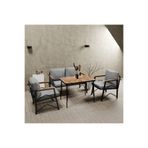 MB GARDEN FURNITURE Simetri Model, Balkon, Bahçe, Cafe, Metal Koltuk Takımı,Bahçe Takımı,Çay Seti, 2+1+1+masalı süngerli