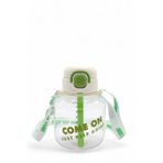 M&B Water Bottle Come On Pipetli Suluk, 750 ml, Beyaz, Çocuk Okul Suluğu, Boyun Askılı