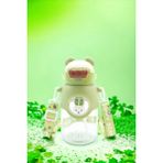 M&B Water Bottle Tavşan Figürlü Çocuk Suluğu etiket Su Matarası Bpa Içermez - Yeşil - 2Li