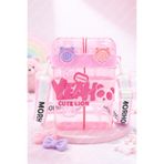 M&B Water Bottle Yeah Çift Bölmeli Suluk, 0,80 Litre, Pembe, Çift İçimli, Askılı, BPA İçermez, Çocuk Okul Suluğu