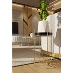 Mba Decor Metal Bending Art Gold Paslanmaz Metal Ayaklı Çiçeklik - Dekoratif Saksılık & Vazo İçin Şık Tasarım